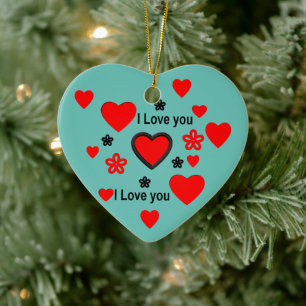 Décoration En Céramique I love you ...more than any words can say.