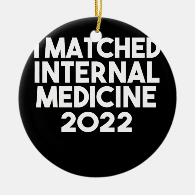 Décoration En Céramique I Matched Internal Medicine 2022 Residency (Devant)