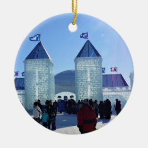 Décoration En Céramique Ice Palace at Carnaval de Québec, Canada