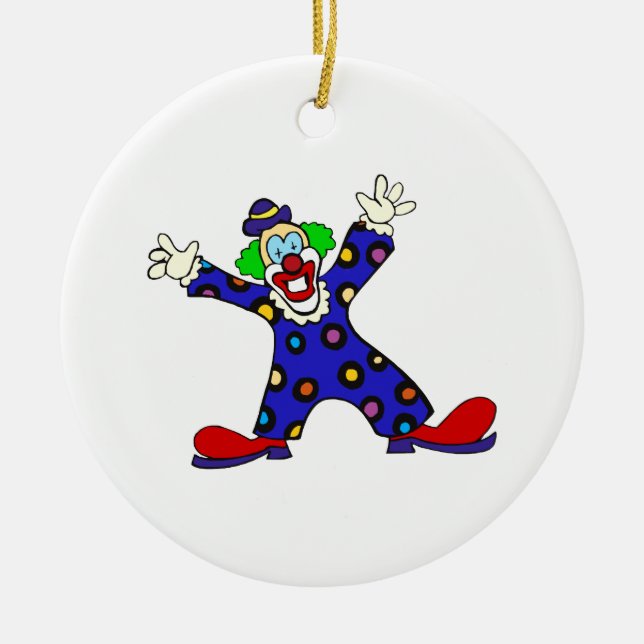 Décoration En Céramique Ici je suis clown (Devant)