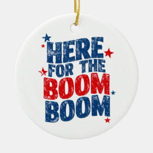 Décoration En Céramique Ici pour The Boom 4 juillet Patriote