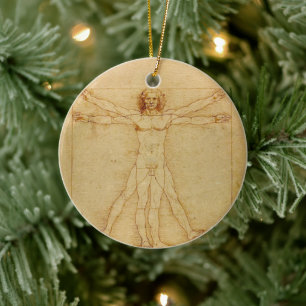 Décoration En Céramique Iconic Leonardo da Vinci Homme vetruvien