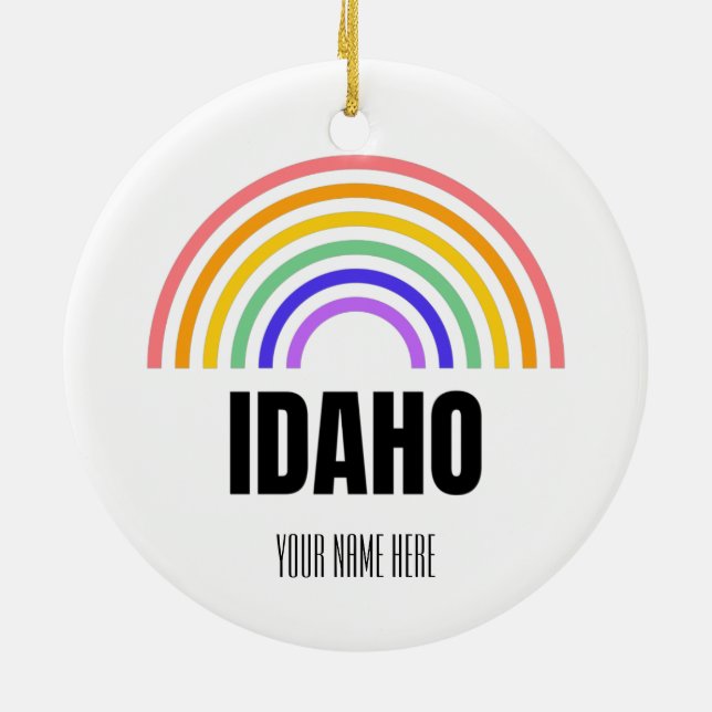 Décoration En Céramique Idaho - Voyage - État - Boise - Rétro - Carte (Dos)