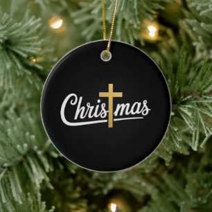 Décoration En Céramique Idée cadeau Jésus pour famille assortie Croix de N