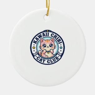 Décoration En Céramique Idée de cadeau de maman chat chibi kawaii - Kawaii