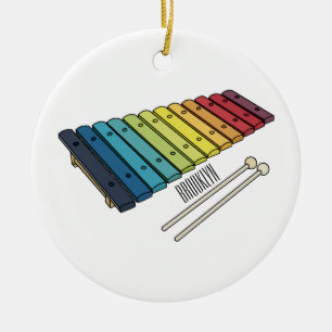 Décoration En Céramique Illustration de bande dessinée en Xylophone