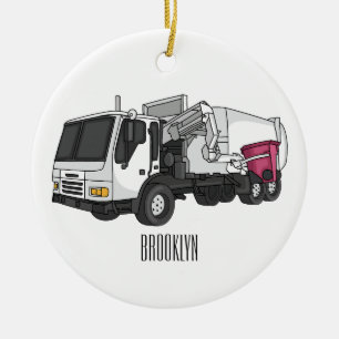Décoration En Céramique Illustration de camion à ordures