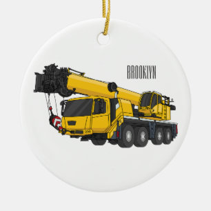 Décoration En Céramique Illustration de camion de grue