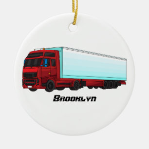 Décoration En Céramique Illustration de camion roumain