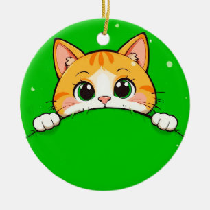 Décoration En Céramique Illustration de chat mignon