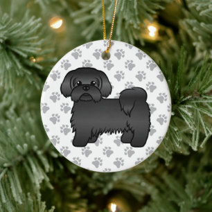 Décoration En Céramique Illustration de chien de dessin animé mignon Shih 