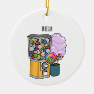 Décoration En Céramique Illustration de dessin de bonbon