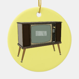 Décoration En Céramique Illustration de dessin télévisé