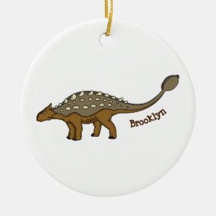 Décoration En Céramique Illustration de dinosaure blindé Ankylosaurus