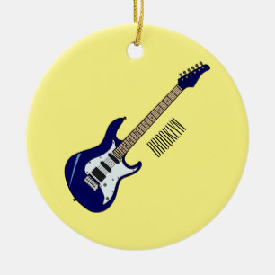 Décoration En Céramique Illustration de guitare électrique