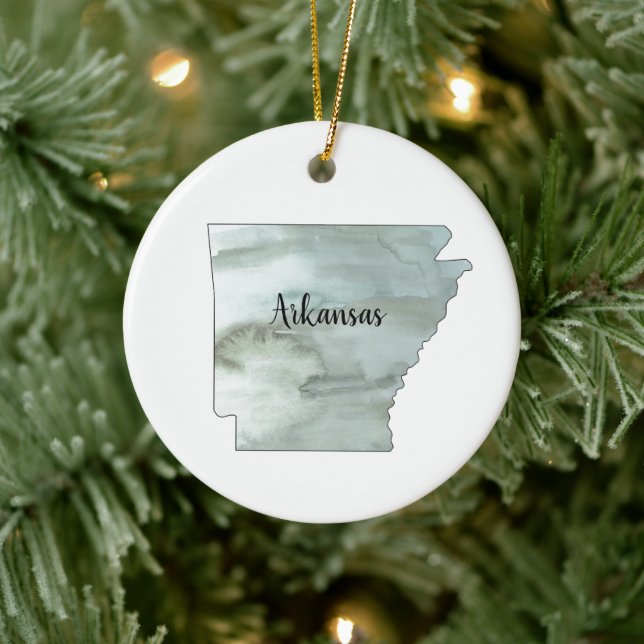 Décoration En Céramique Illustration de l'État de l'Arkansas (Arbre)