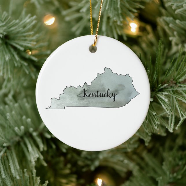 Décoration En Céramique Illustration de l'État du Kentucky (Arbre)