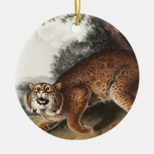 Décoration En Céramique Illustration du chat sauvage américain (Lynx rufus