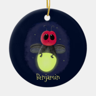 Décoration En Céramique Illustration d'une luciole à éclair mignon