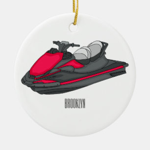 Décoration En Céramique Illustration Jet ski