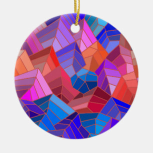 Décoration En Céramique Imaginaire Montagnes Vue du ciel