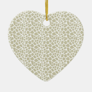 Décoration En Céramique Impression de girafe neutre