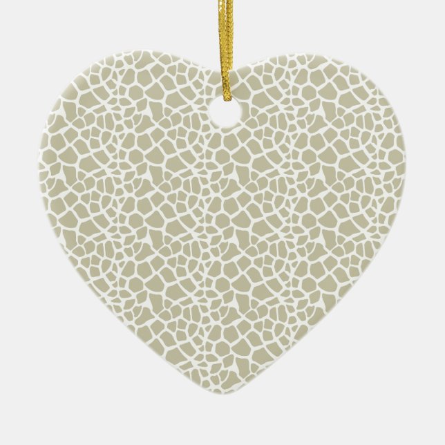 Décoration En Céramique Impression de girafe neutre (Devant)