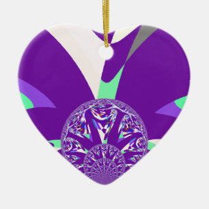 Décoration En Céramique Imprimante d'art bleu rétro Cyan Kaleidoscope