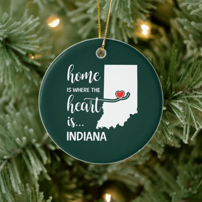 Décoration En Céramique Indiana home est le coeur (Arbre)