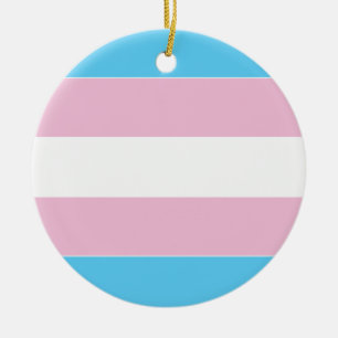 Décoration En Céramique Indicateur de fierté transgenre