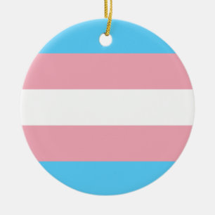 Décoration En Céramique Indicateur de fierté transgenre