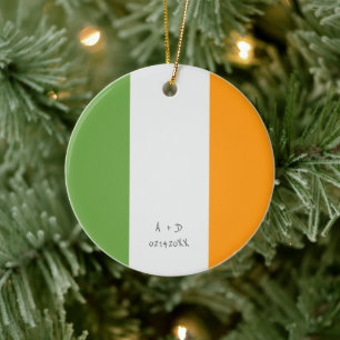 Décoration En Céramique Indicateur Irlande du message personnalisé