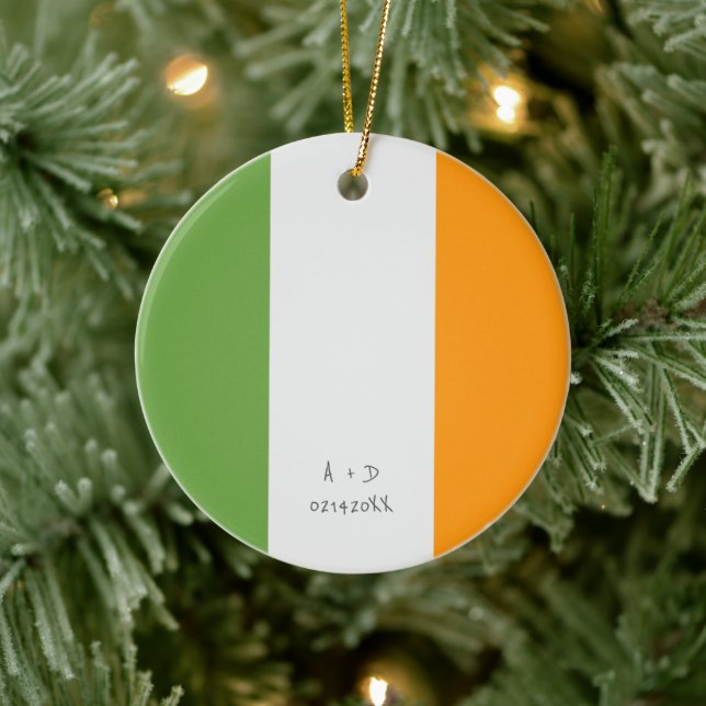 Décoration En Céramique Indicateur Irlande du message personnalisé (Arbre)