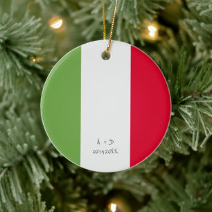 Décoration En Céramique Indicateur Italie du message personnalisé