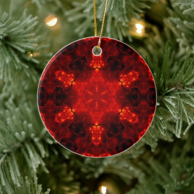 Décoration En Céramique Inferno Nexus - Fiery Kaleidoscope Art (Arbre)