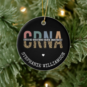 Décoration En Céramique Infirmière anesthésiste certifiée CRNA personnalis