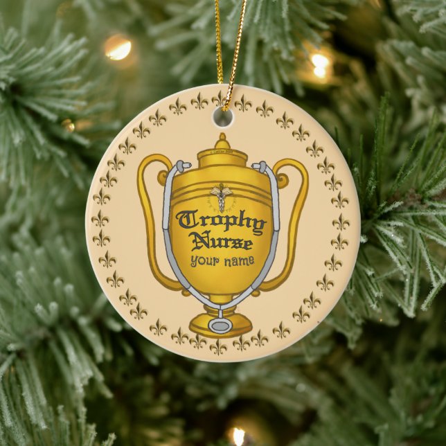 Décoration En Céramique Infirmière de trophée (Arbre)