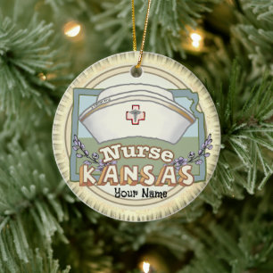 Décoration En Céramique Infirmière du Kansas