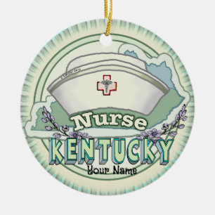 Décoration En Céramique Infirmière du Kentucky
