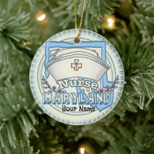Décoration En Céramique Infirmière du Maryland