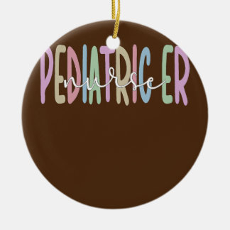 Décoration En Céramique Infirmière d'urgence pédiatrique Fière Soins pédia