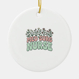 Décoration En Céramique Infirmière en médecine chirurgicale dessin vectori