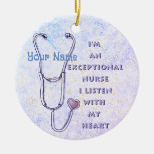 Décoration En Céramique Infirmière exceptionnelle Stethoscope