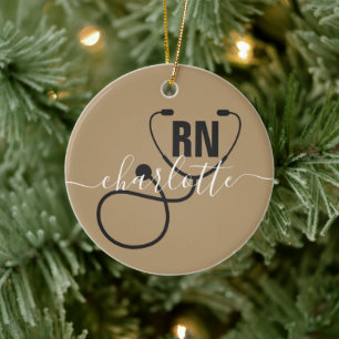 Décoration En Céramique Infirmière inscrite à la RN personnalisée