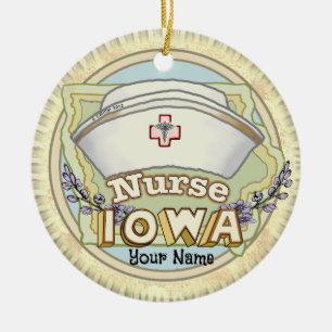Décoration En Céramique Infirmière Iowa