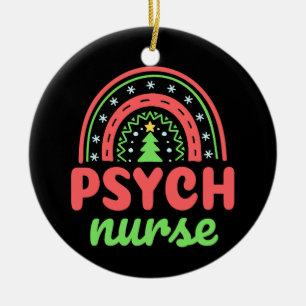 Décoration En Céramique Infirmière psychiatrique Noël Noël Noël Noël