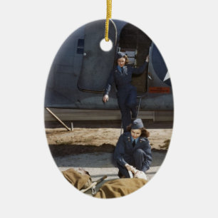Décoration En Céramique Infirmières et infirmiers de l'USAAF et soins médi