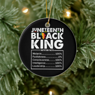 Décoration En Céramique Informations nutritionnelles Juneteenth Black King