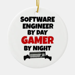 Décoration En Céramique Ingénieur logiciel par Joueur de jour par nuit