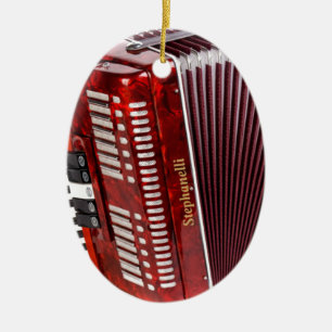 DÉCORATION EN CÉRAMIQUE INSTRUMENT DE MUSIQUE D'ACCORDIAN
